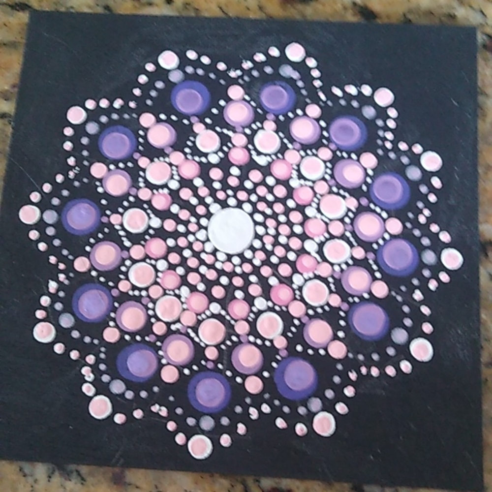Hand Painted Mandala